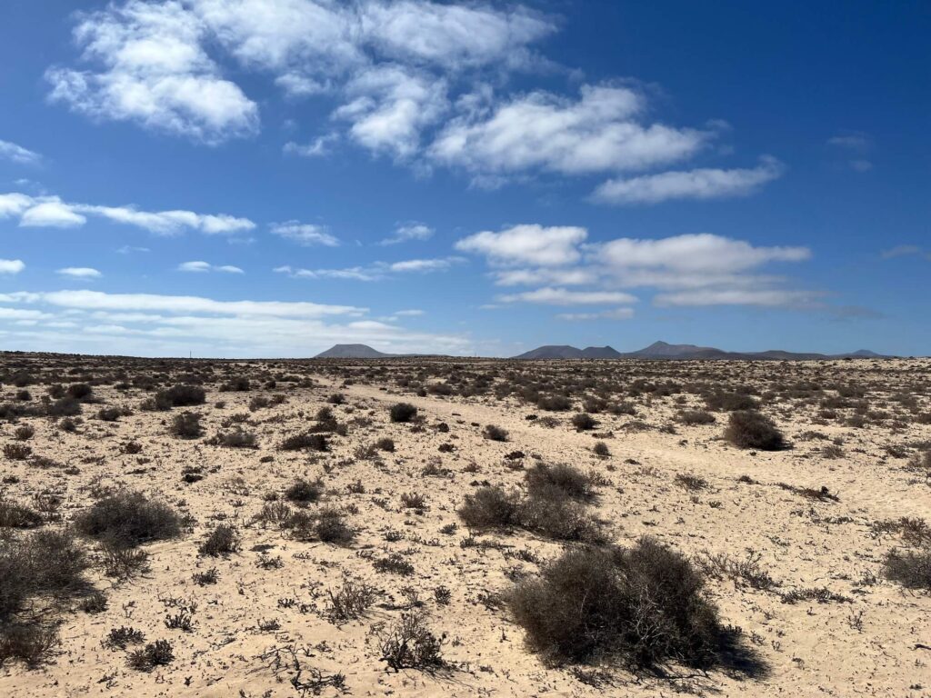 The sun, a few clouds, and an incredibly strong, dry wind - everyday life on the Island of Winds.